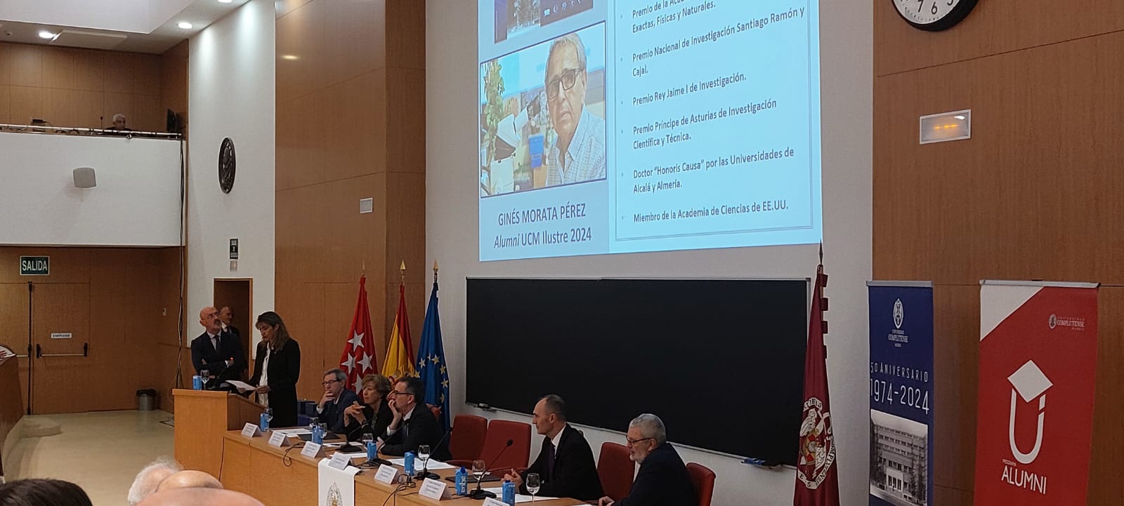 Acto de conmemoración del 50 aniversario de las Facultades de Ciencias de la UCM